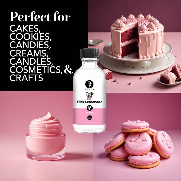 Dolce Flav – wholesale Flavoured syrup – Oil Soluble Pink Lemonade Flavoring2