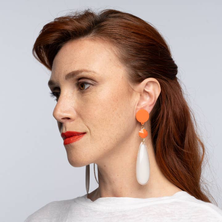 Prague Jennies Orange & White for wholesale by Michaela Malin