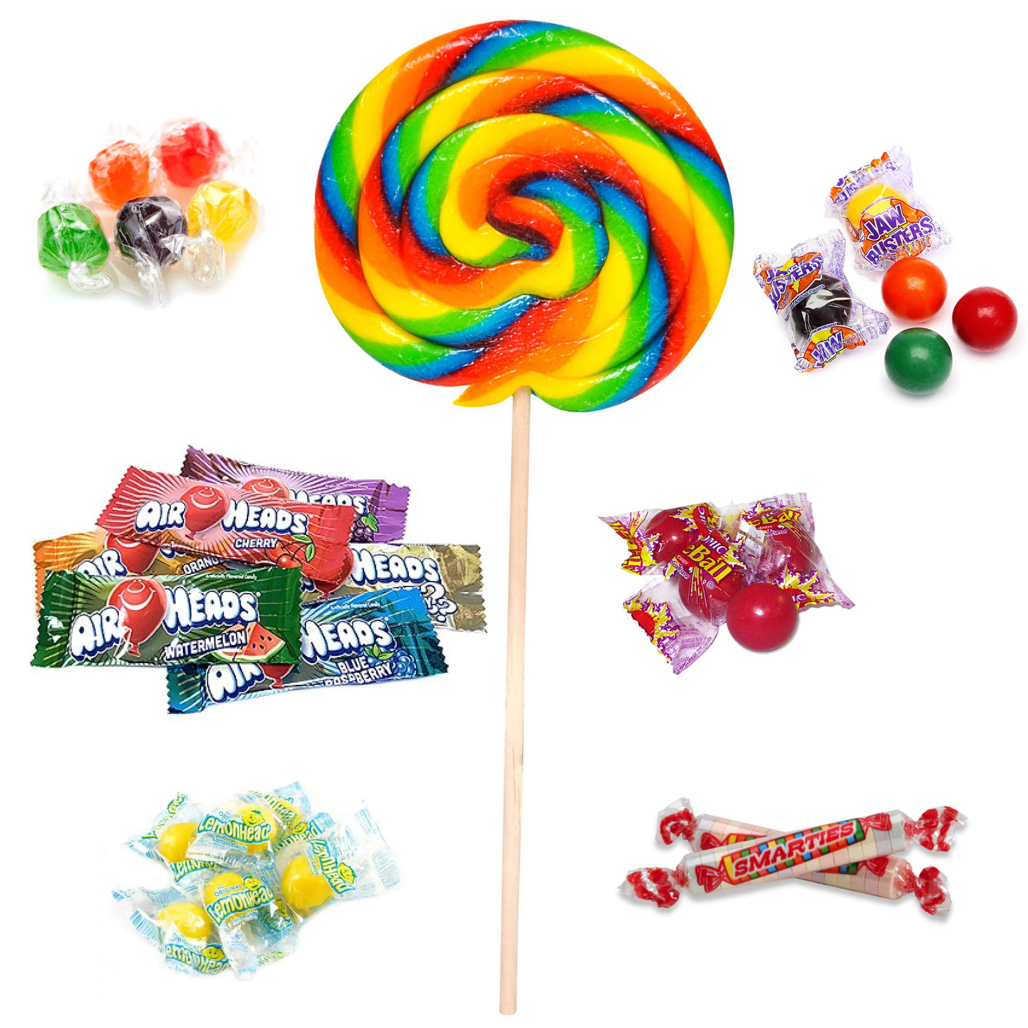 Oh, Sugar! - Wholesale Lollipop - Mix Up Pops - Bright Stripe You Deserve Candy1
