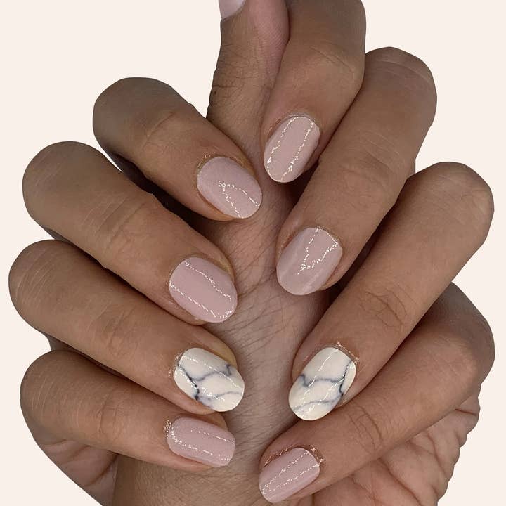 Off Color Nails - Wholesale Nail Art/Decal - Pink Marble
