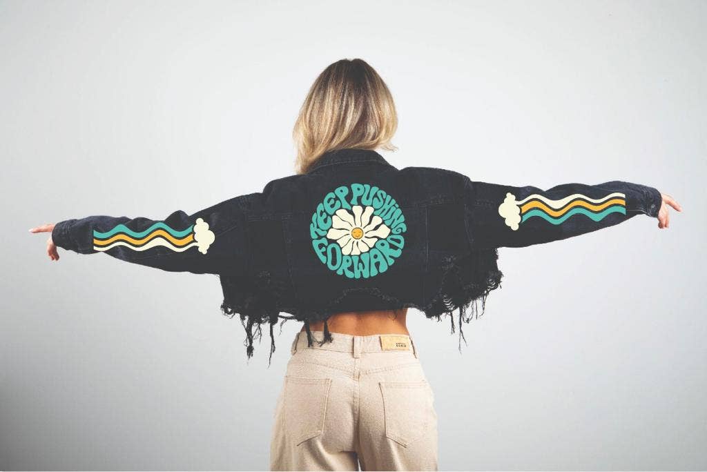 Trio Urban - Wholesale Spijkerjack/spijkerjas - Dames - Keep Pushing Forward Spijkerjack0