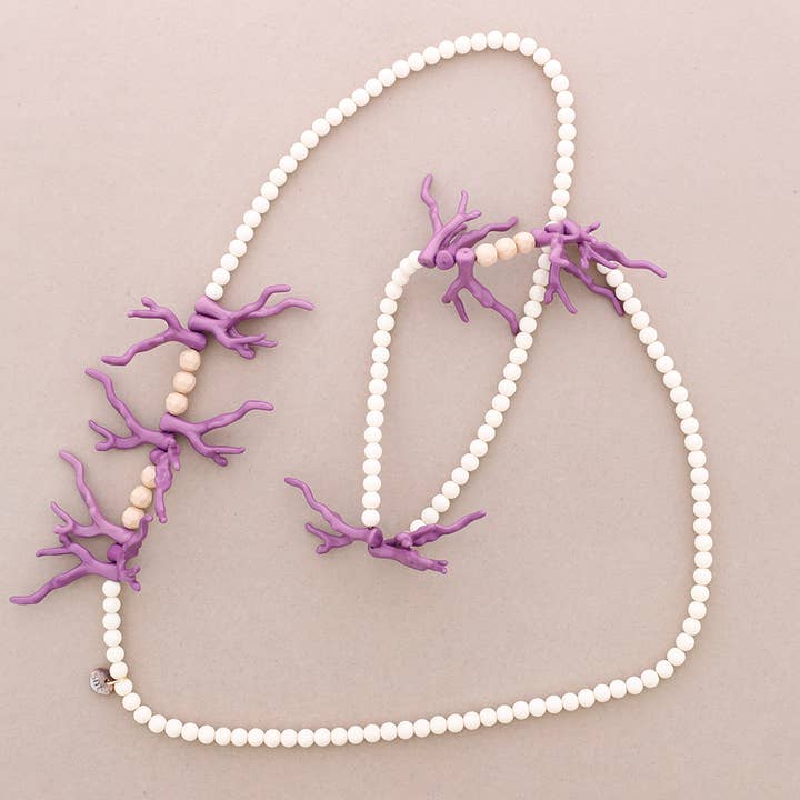 Sonata - Venta al por mayor Collares de cuentas/perlas - Collar Largo Bolas Corales Resina1