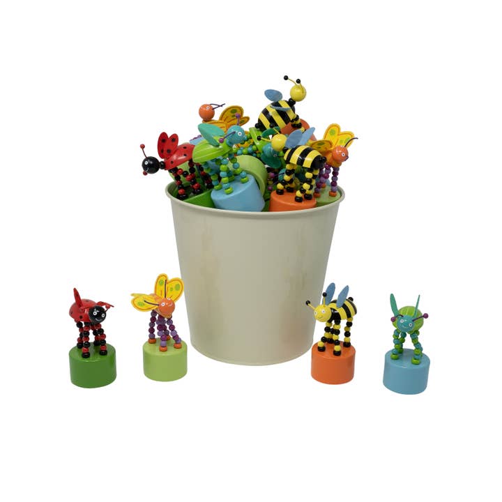 Jack Rabbit Creations - Wholesale Wood Toy - Kids - Bug Push Puppets Refill - Set of 243