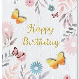 Xonex - Wholesale Birthday Card - Pop Out Card -Butterfly