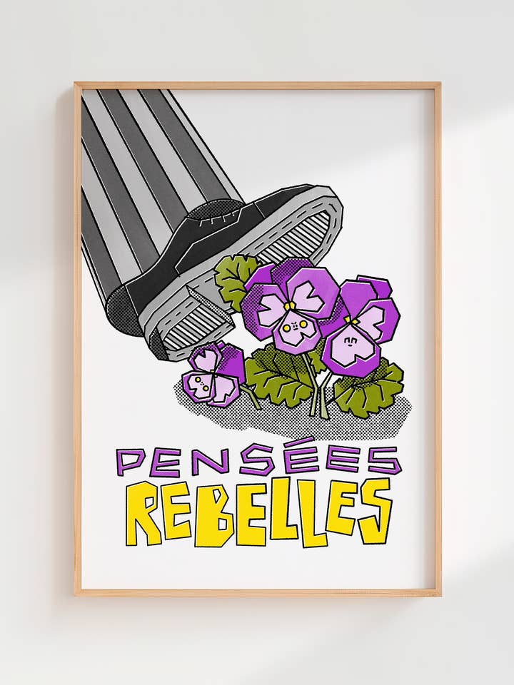 Plakat Rebellische Gedanken für den Großhandel von Paolinoshka