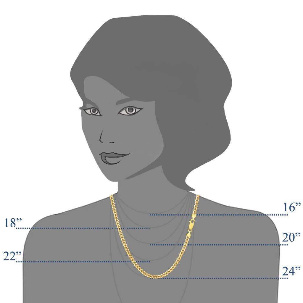 The Diamond Deal – wholesale Kedjehalsband – Diamond Deal Mens Solid 10K gult guld 2,8 mm glänsande kubanska komfort trottoarkanten kedja halsband för män för hängen eller armband med hummer-klo lås (16 ”eller 18 tum)2