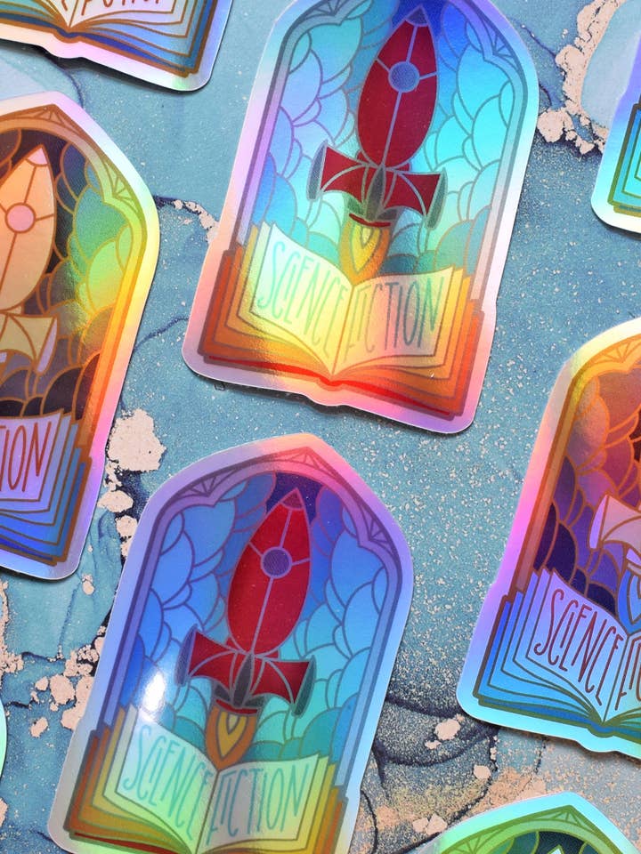 Science Fiction - Windows Of Wonder Series - Holographic Sti for wholesale by Felfira Moon Designs