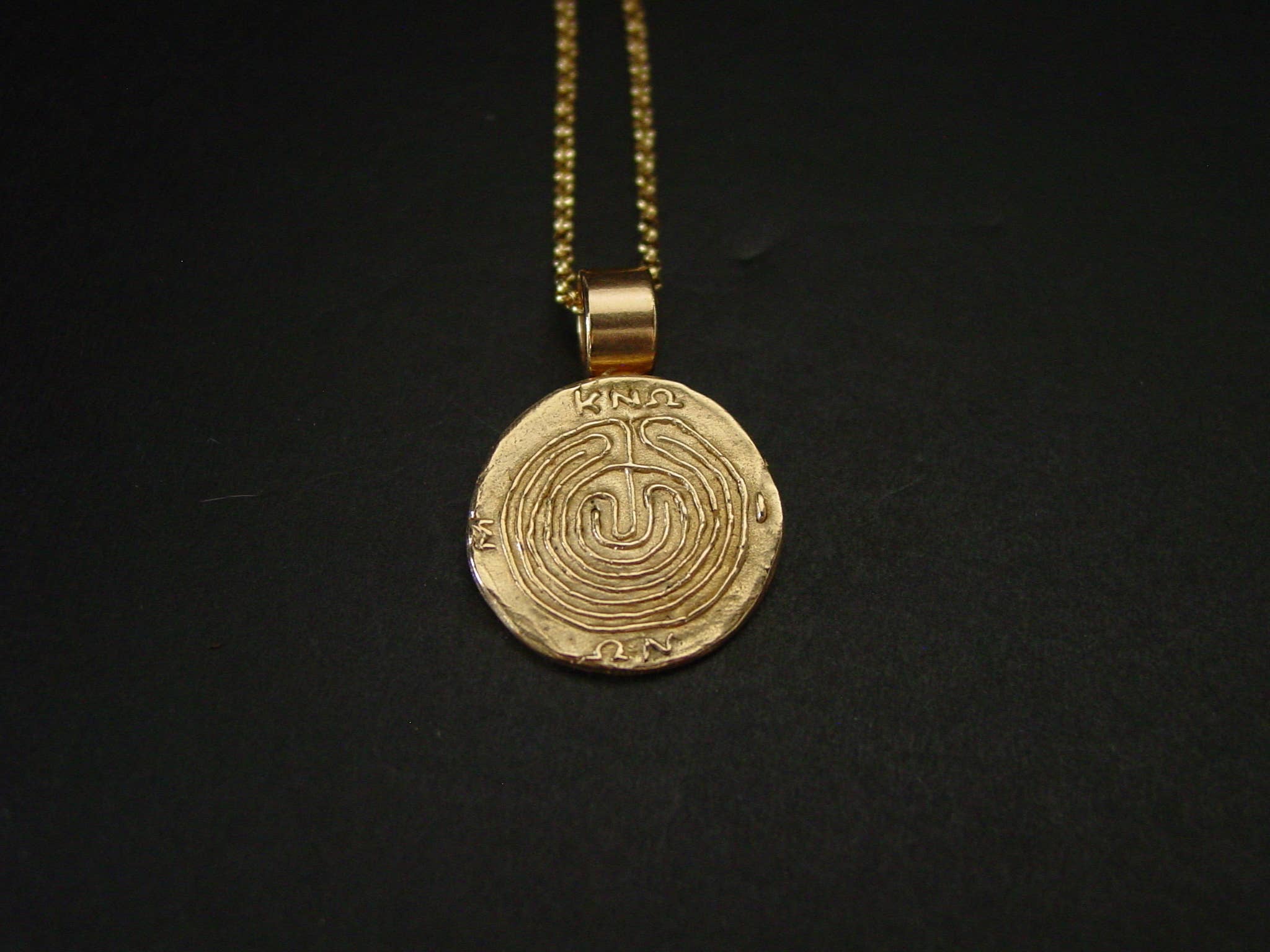 Vis a Vis Jewelry - Wholesale Individual Charm/Pendant - Circular Labyrinth of Knossos Pendant4