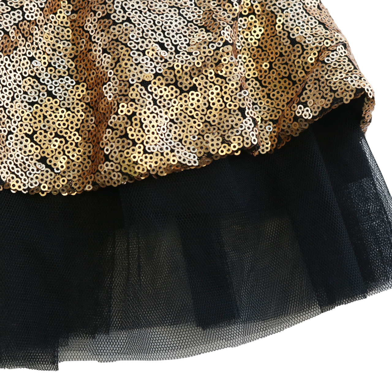 Doe a Dear – Engroshandel Kjole - Børn – A15 14219 Flæse Slv pailletkjole2