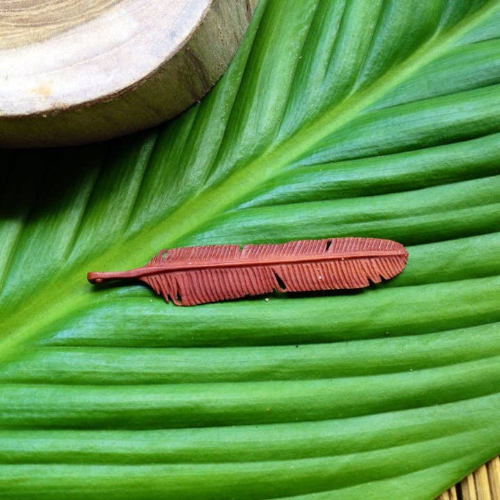 Feather Tribe - Wholesale Spiritual stone/crystal - Small Rosewood Flight Feather1