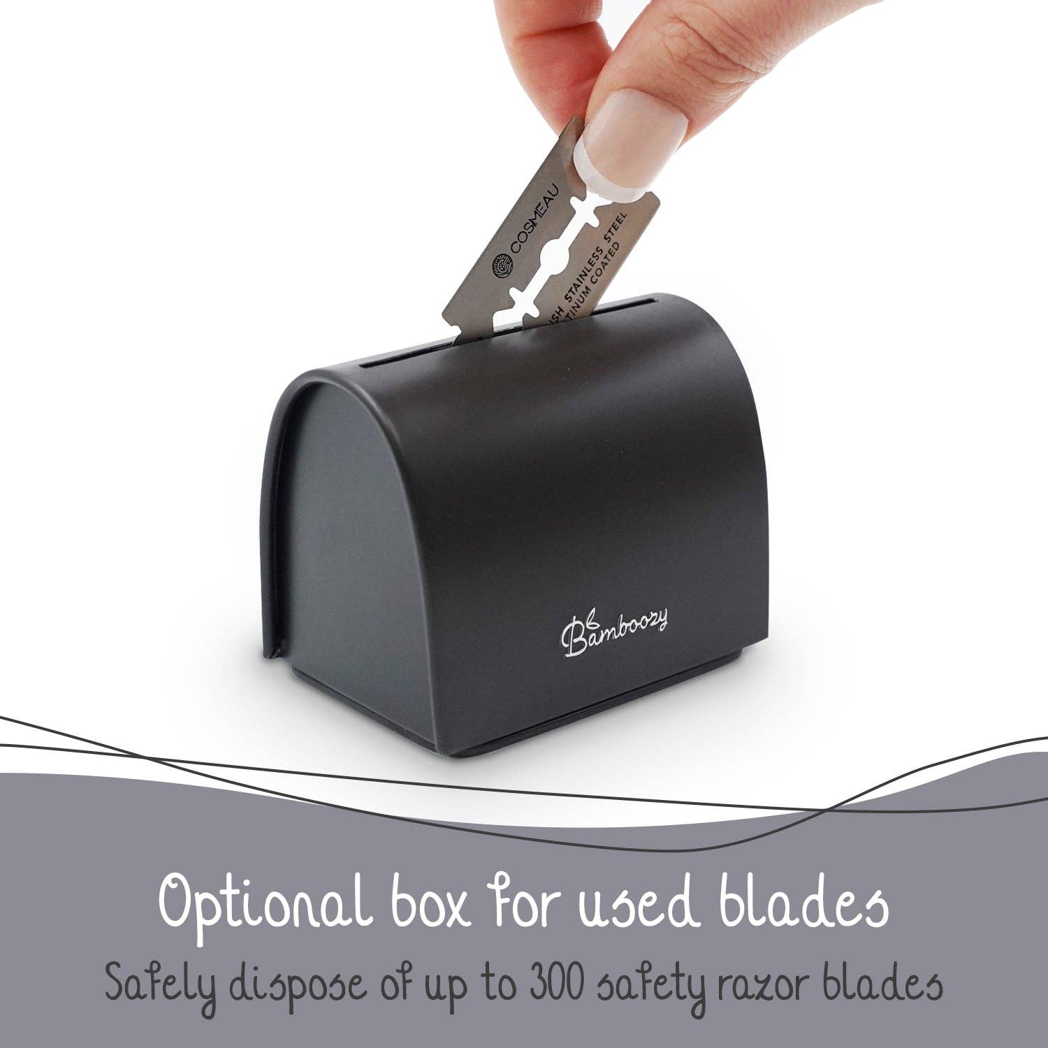 Bamboozy x Cosmeau - Wholesale Razor - Safety Razor Black Aluminium10