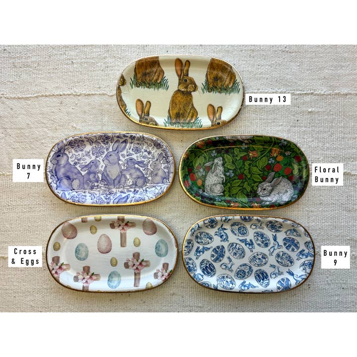Ten Twenty Six Designs - Venta al por mayor Bandejas decorativas - Bandejas Grandes de Cerámica para Pascua1