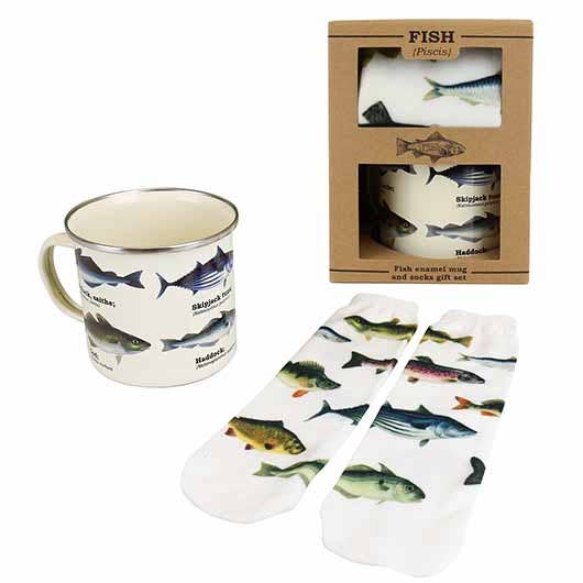 Gift Republic – wholesale Gift bag set/pack – Fish Mug & Socks2