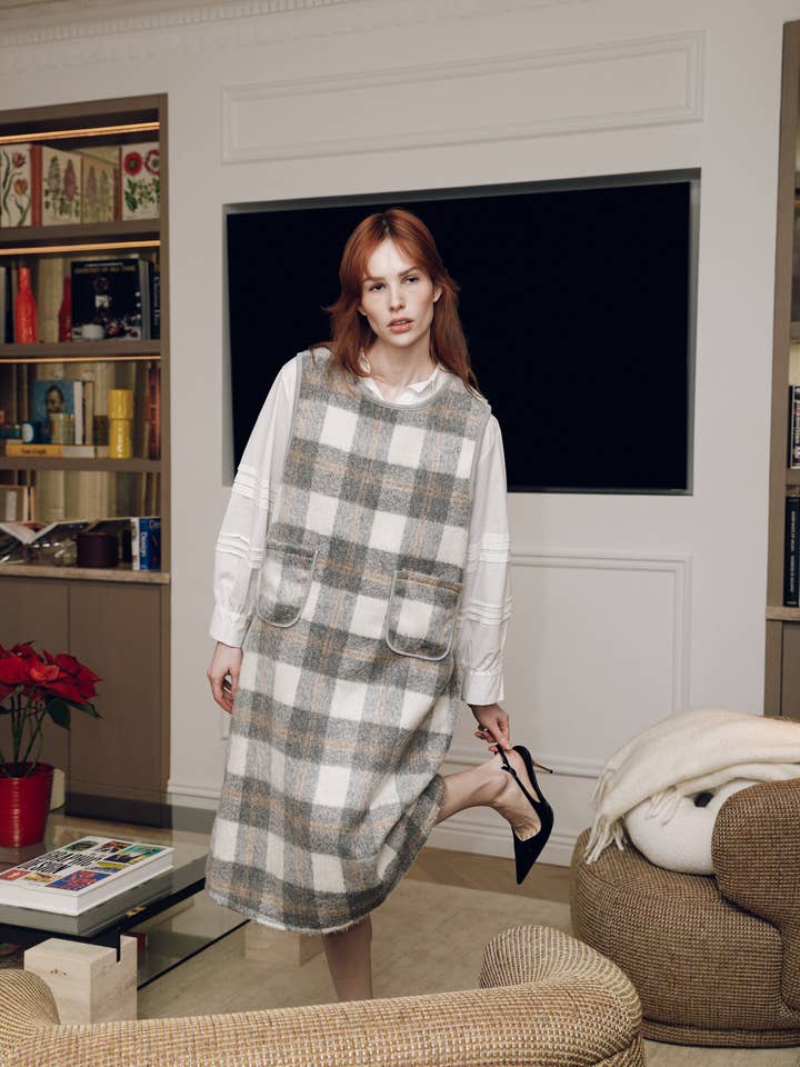 EASY MODE - Wholesale Dress - Women's - Loose patterned dress - 12183