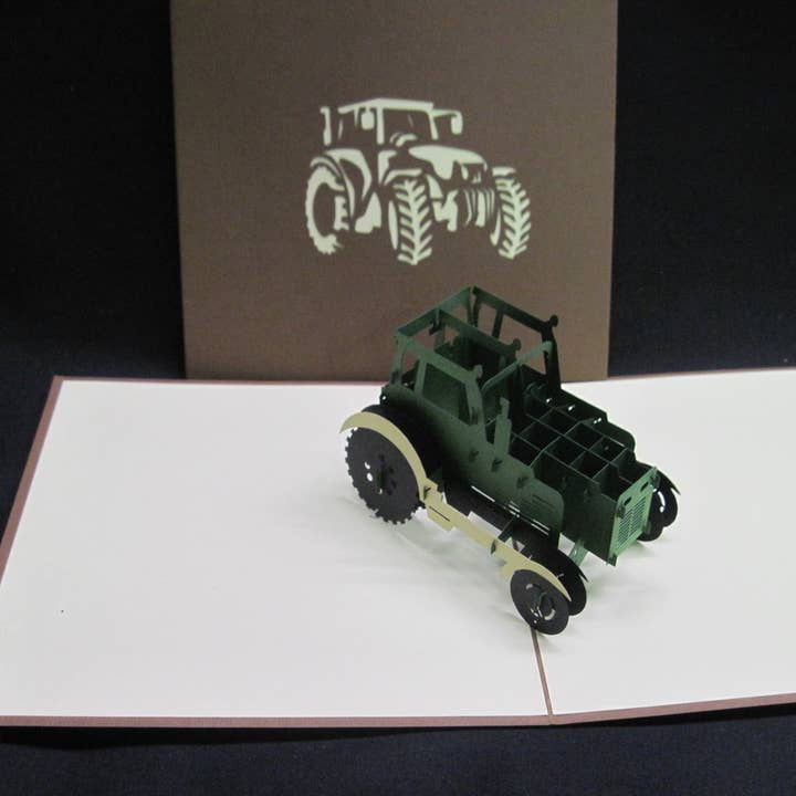 Tractor, Green for wholesale by Poppin Cards and Gifts