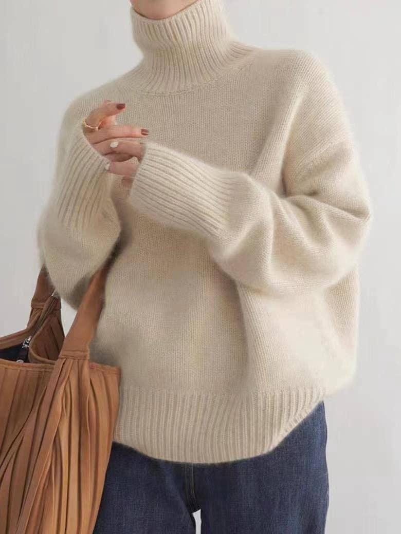 Marayn - Wholesale Knitted jumper – Women′s - Soft Knit Turtleneck Cozy Chic Korean Style (Copy)3