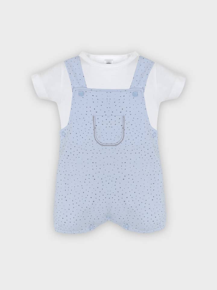 BLUE Set SOFT BABY fofo + boys t-shirt for wholesale on Faire