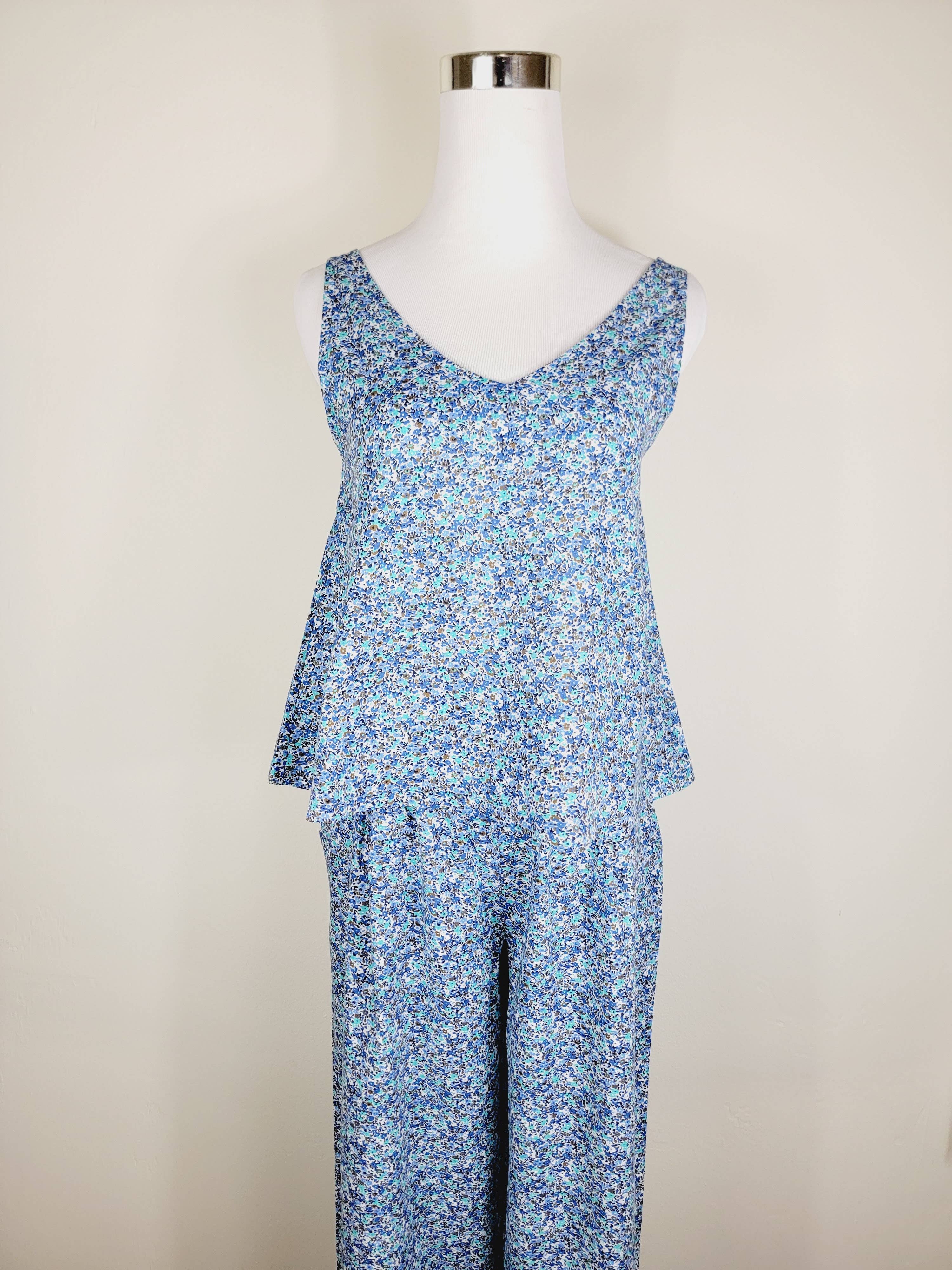 EBRU Home - Wholesale Top & Pant Set (NOT Loungewear) - Women's - Tank top with Matching Culottes elasticated belt trousers 18