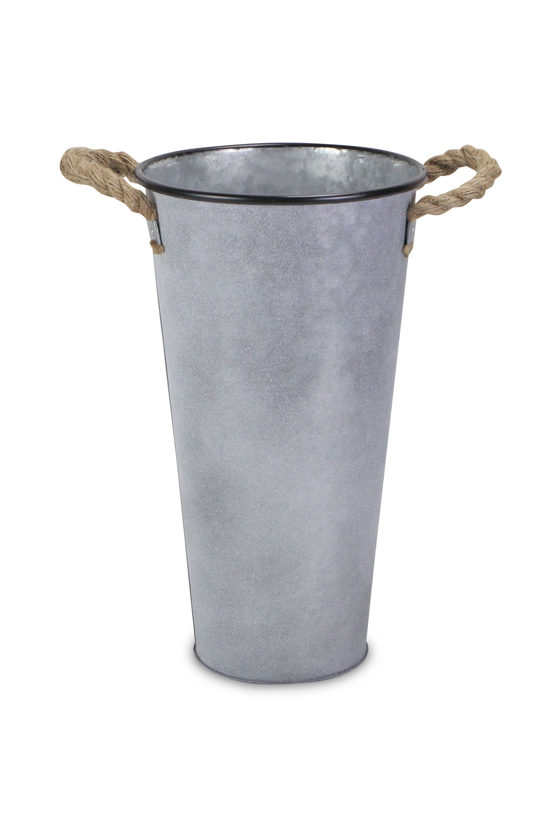 Cheungs Home Decor - Wholesale Bucket/Pail - Sylvie Galvanized French Style Bucket2