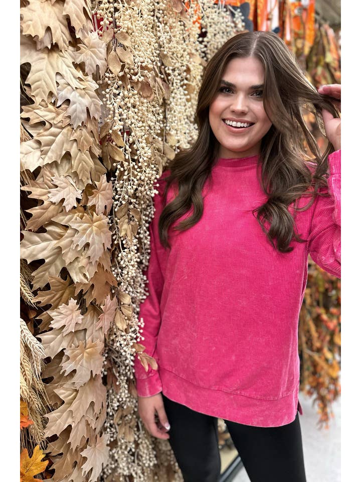 Jess Lea - Wholesale Sweatshirt - Women's - Alexis Corded Vintage Pullover