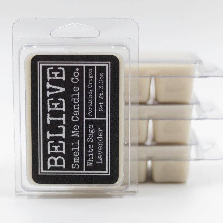 Smell Me Candle Co. - Wholesale Jar/Filled Candle - BELIEVE - White Sage & Lavender0