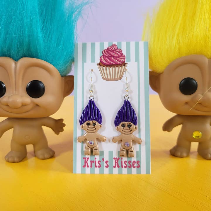 REMOVED BRAND - Wholesale Dangle Earrings - Troll Earrings, 90s Earrings, 80s Earrings, Fun Earrings2