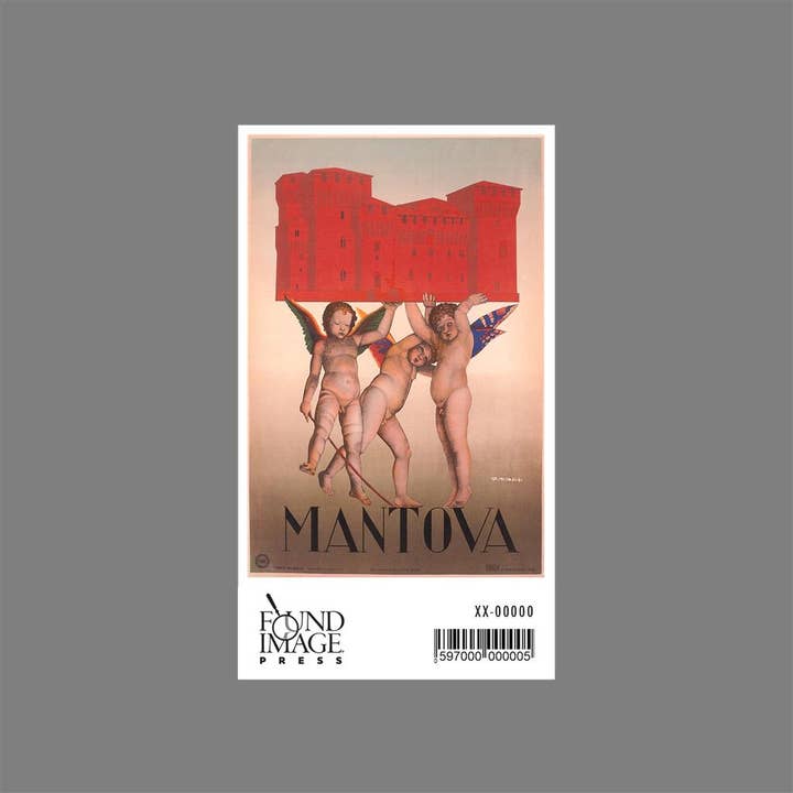 Found Image Press - Wholesale Sticker - Sticker IT-248 Travel Poster for Mantua1