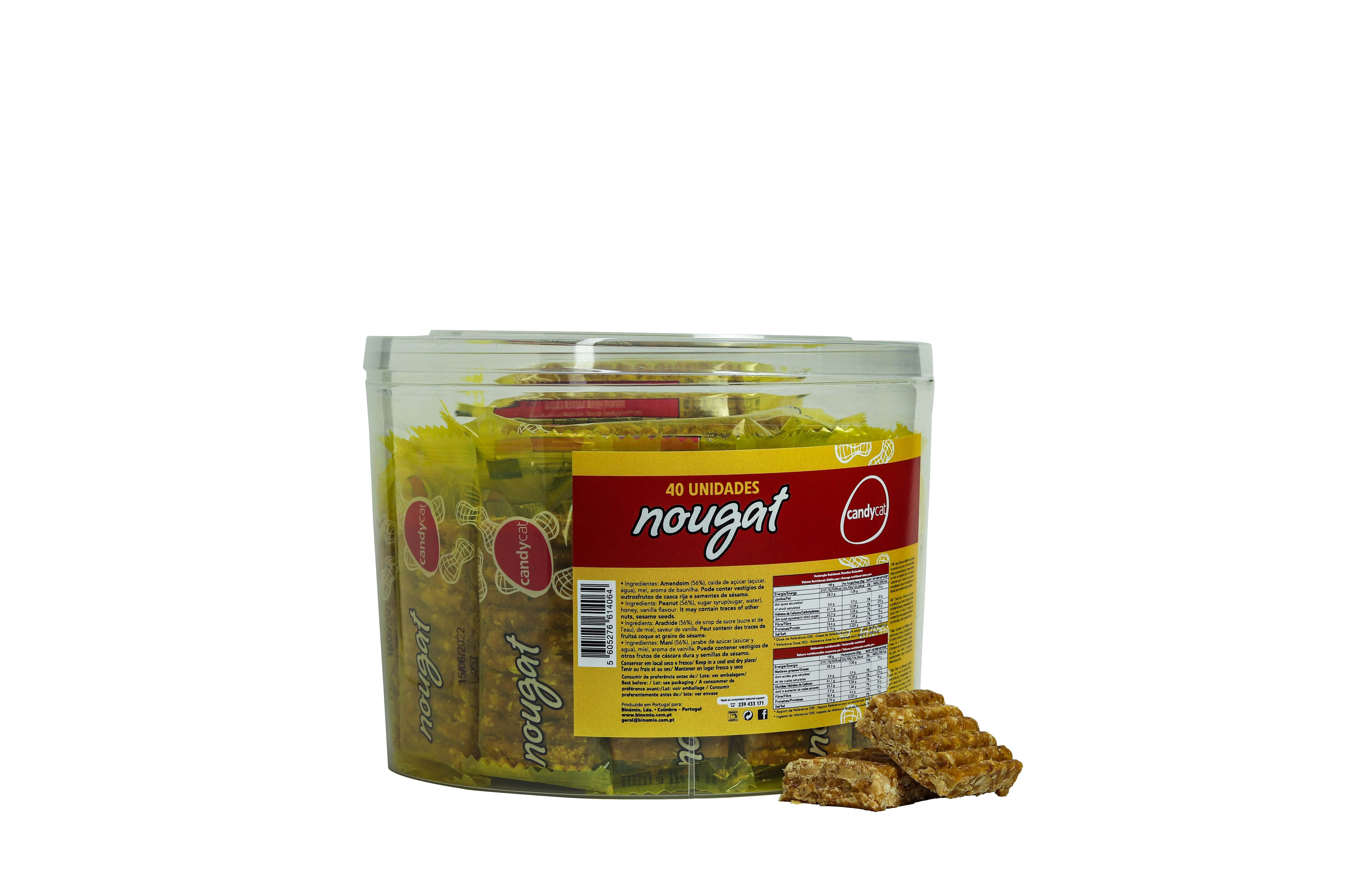 Candycat - Wholesale Noga - Nougat met amandel en honing - 40x25 g1