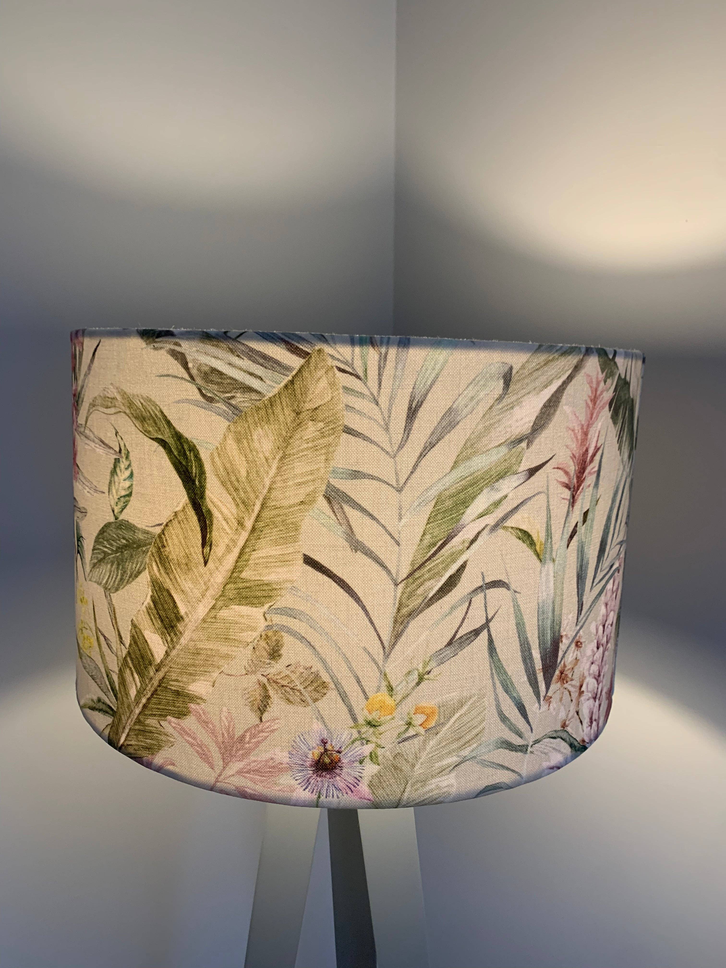 The Lampshade Jungle – wholesale Lampshade – Sage Flower Lampshade5