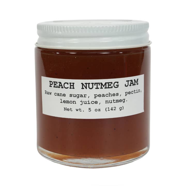 Peach Nutmeg Jam, 5 oz - Craft, Gourmet, Unusual Jams & Jell for wholesale by Smoke Camp Crafts