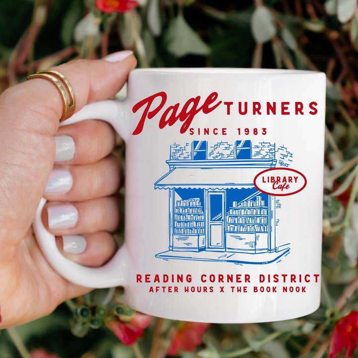 Page Turners Bookish Mug for wholesale by Ace the Pitmatian Co