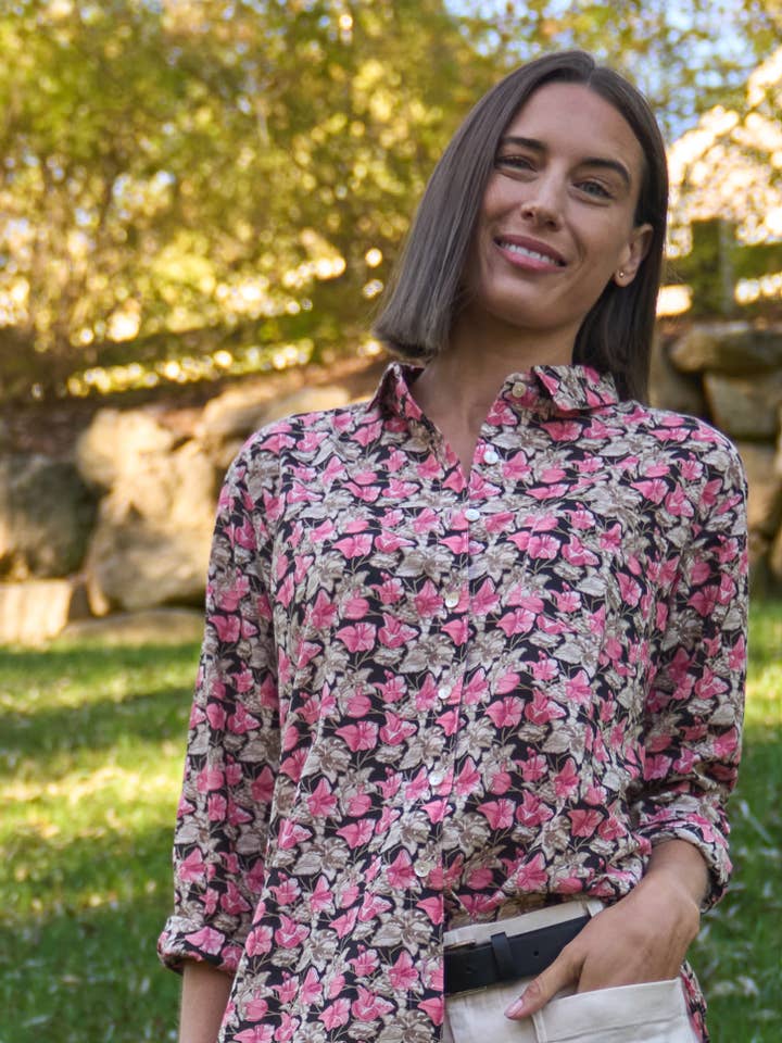 Good Boyfriend Shirt Orchid Blooms for wholesale by and for Good