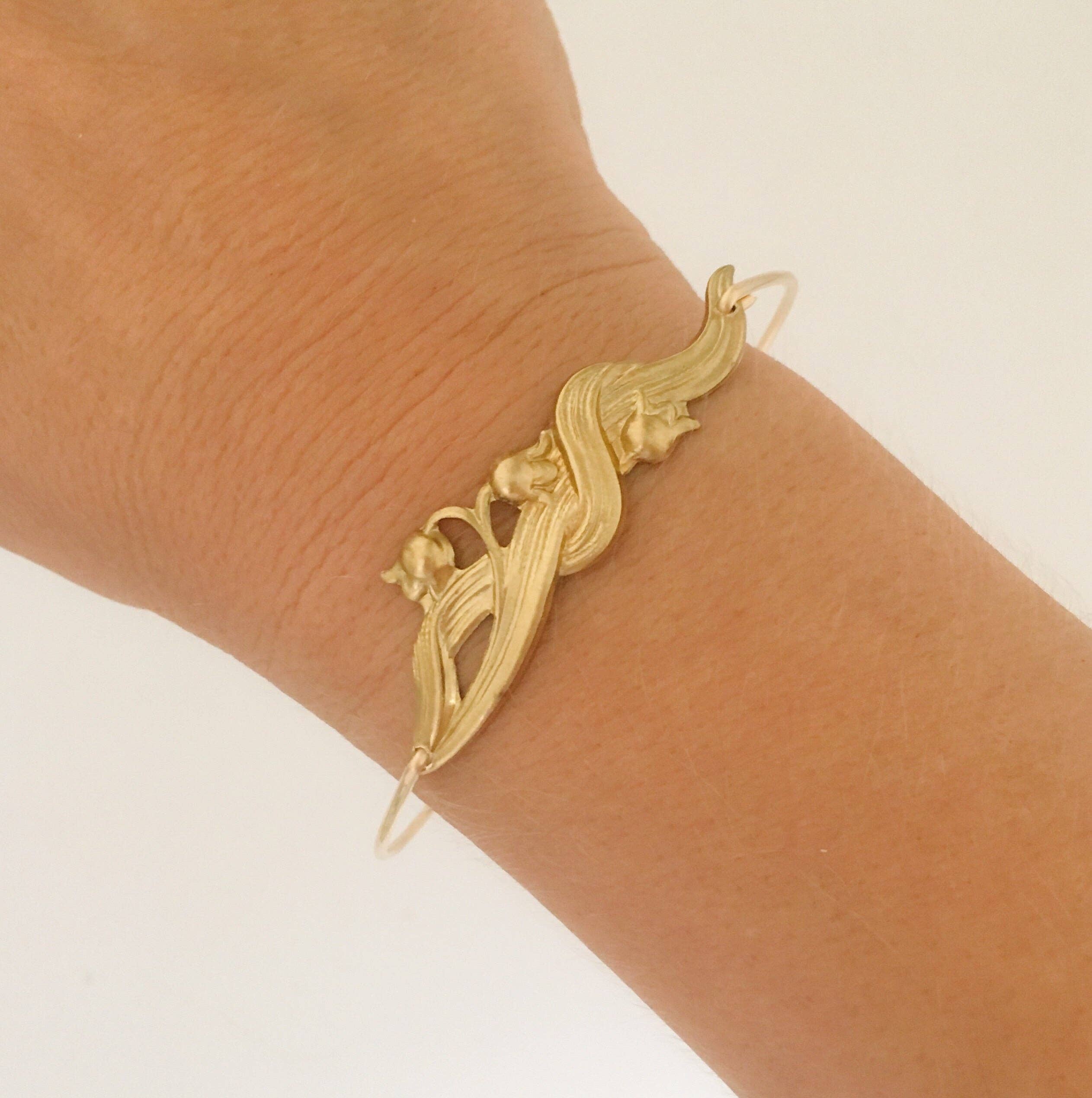 Frosted Willow - Wholesale Bangle bracelet - Lily of the Valley Bangle Bracelet1