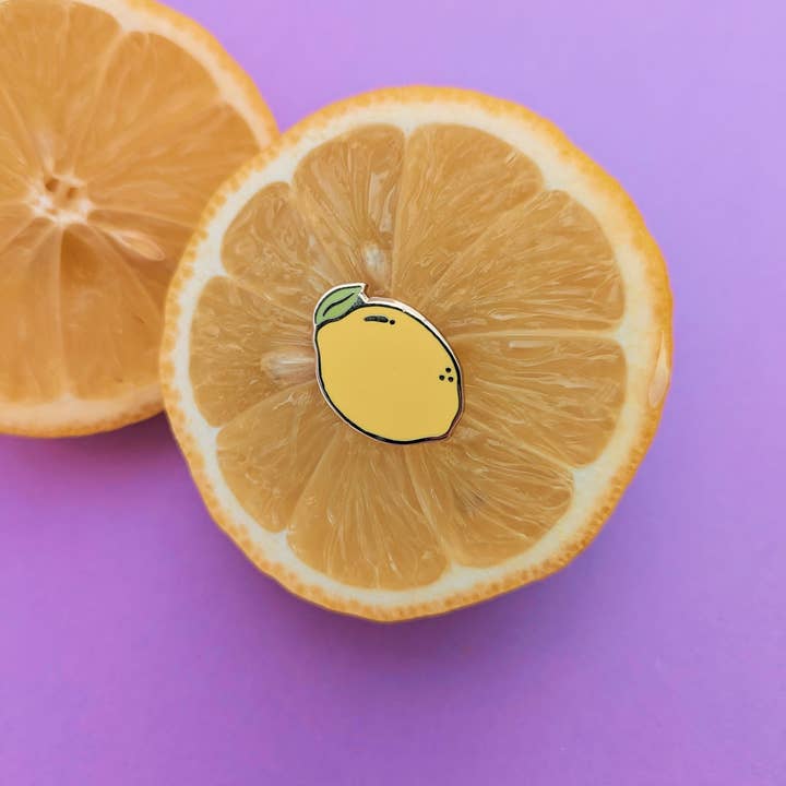 Alfinete de Esmalte de Limão por atacado de Quinn's Pins