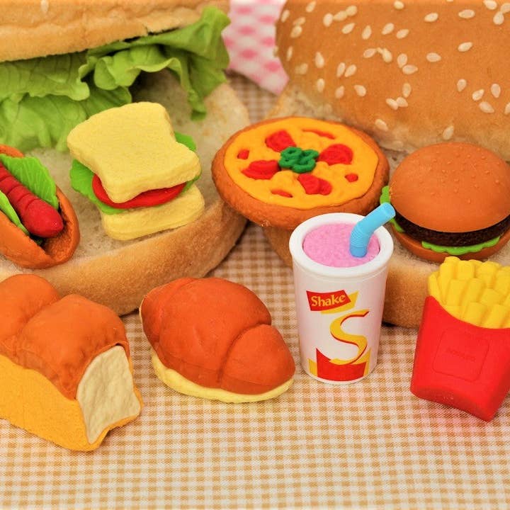 38203 Fast Food Erasers-60 for wholesale by BCmini
