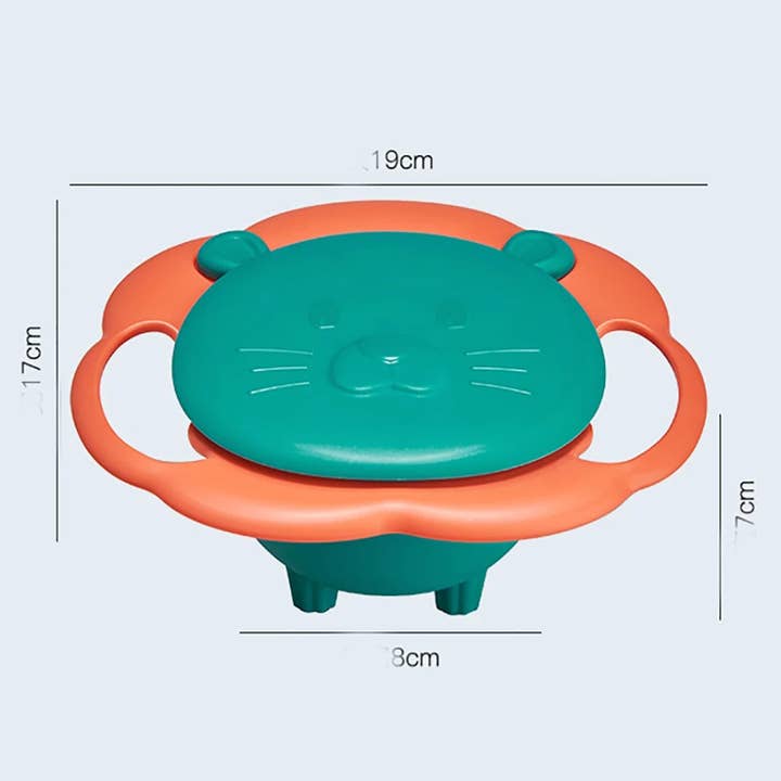 PatPat - Wholesale Bowl - Kids & Baby - Baby Gyro Bowl 360° Spill Resistant Gyro Bowl with Lid