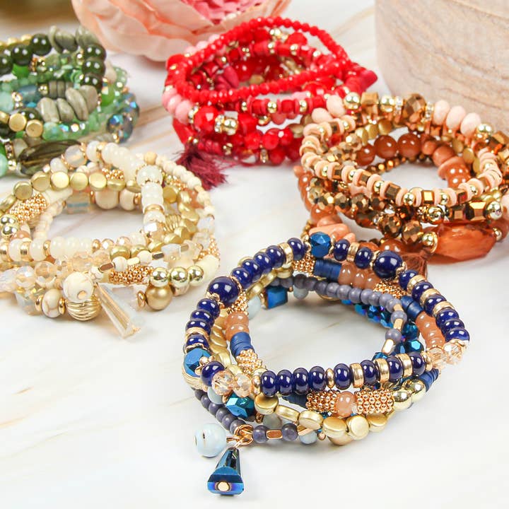 MYS Wholesale Inc - Wholesale Jewelry Set - Multibeads Stretch Bracelet5