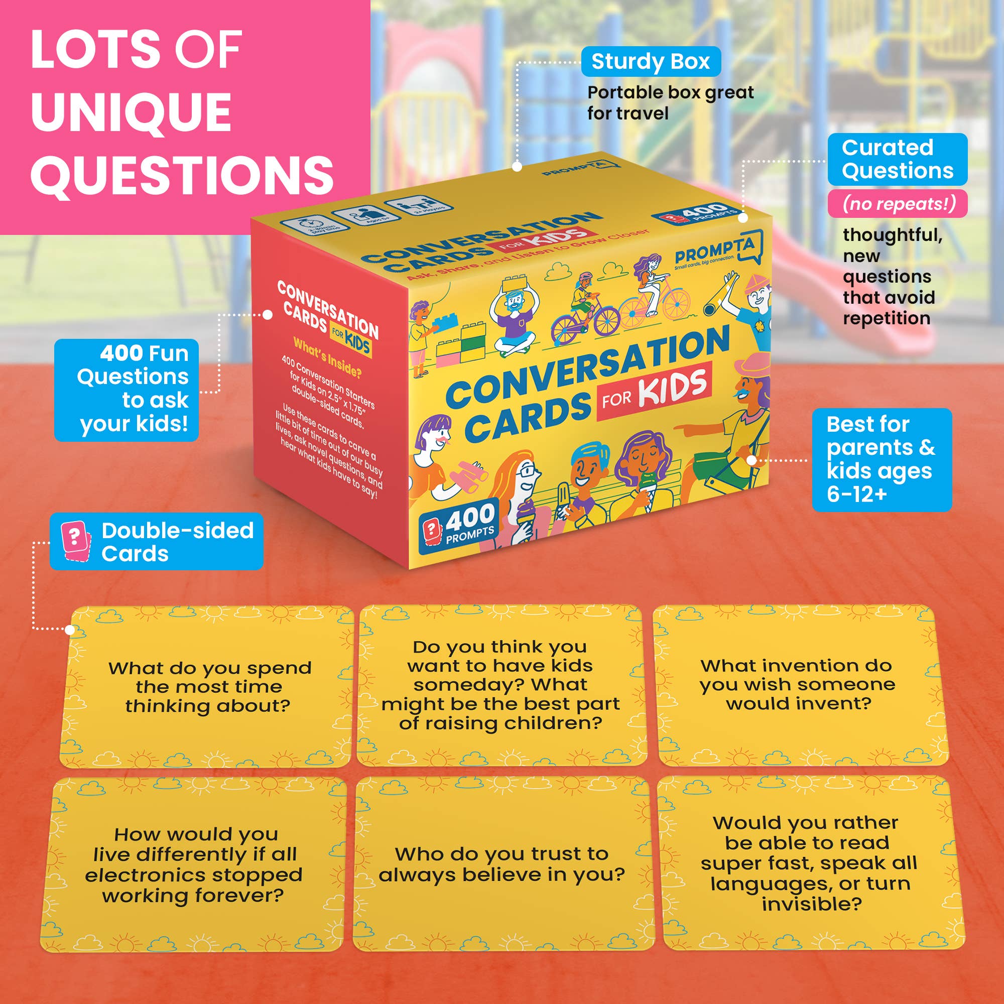 Upgraded Us - Wholesale Card Game - Conversation Cards for Kids - 400 Conversation Starters1