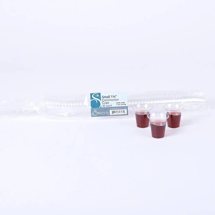 Swanson Christian Products - Wholesale Disposable Cup - Communion Cups Clear Small 1 1/4In 50Pk