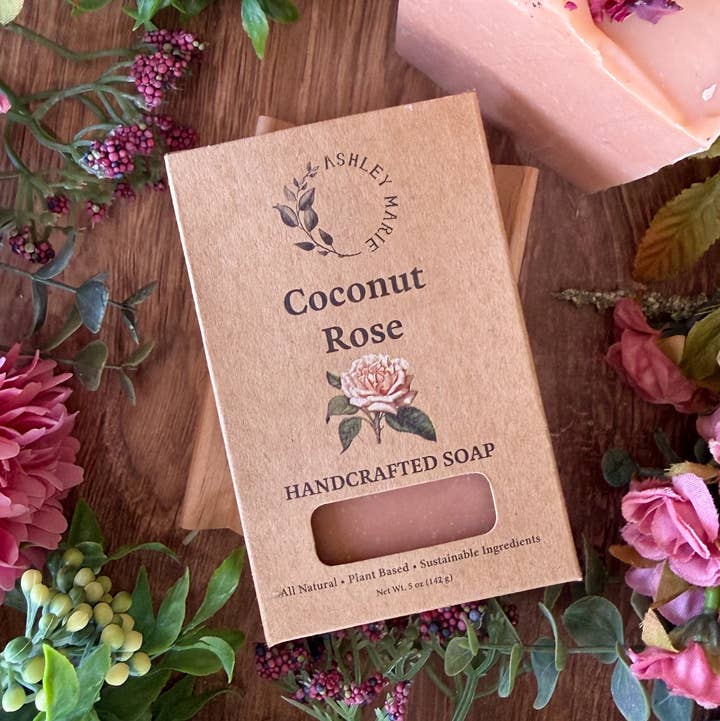 Ashley Marie Soap - Wholesale Bar Soap - Coconut Rose Soap – Boxed Soap Bar0