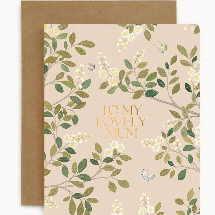 To My Lovely Mum - White Blossoms and other Purchase Wholesale mum card. Free Returns & Net 60 Terms on Faire trending on Faire.