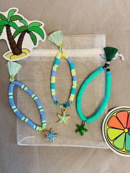 Bracelet en perles Starfish pour enfants pour la vente par Whitney & Willow Collection