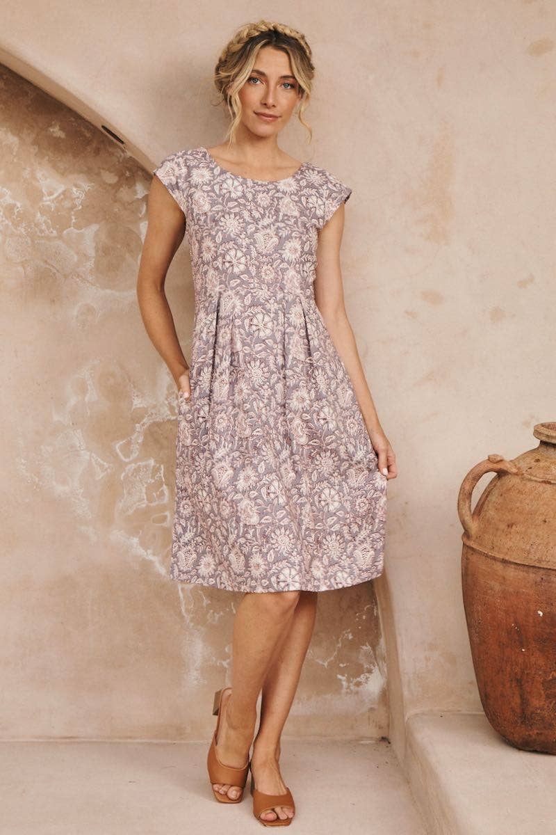 Kalina Dress - Viola for wholesale on Faire