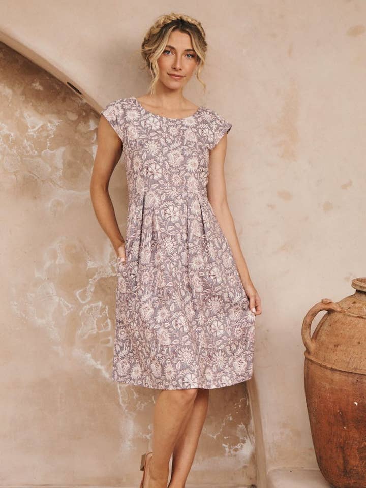 Kalina Dress - Viola for wholesale on Faire0