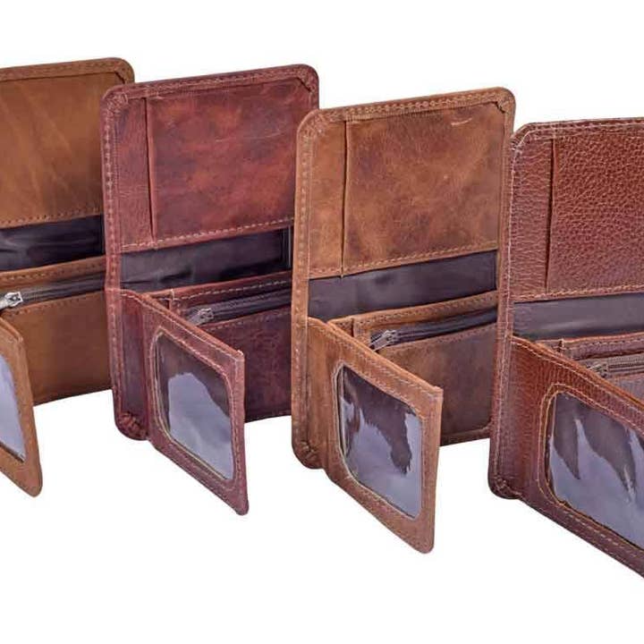 Atitlan Leather - Wholesale Wallet - Men's - Mens Leather Wallet with Coin Pocket and ID Window4