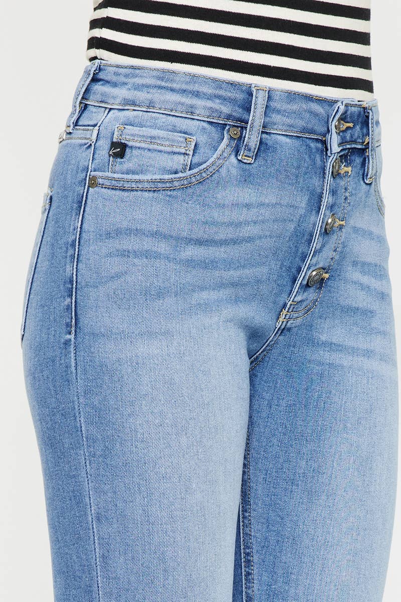 LIGHT OPEN PACK HIGH RISE ANKLE SKINNY JEANS-KC8606L-OP for wholesale on Faire7