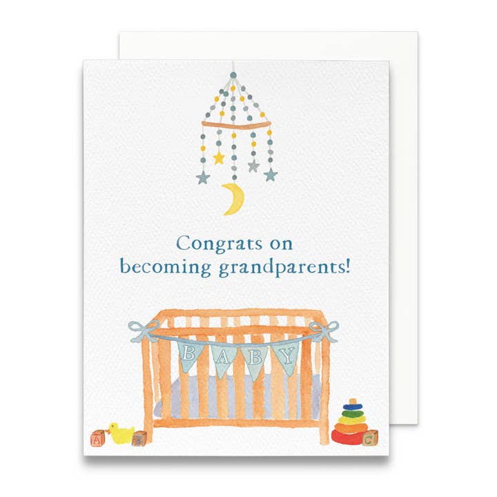 Gert & Co – wholesale Baby card – New Grandparents Greeting Card | Congrats on Grandchild Card3