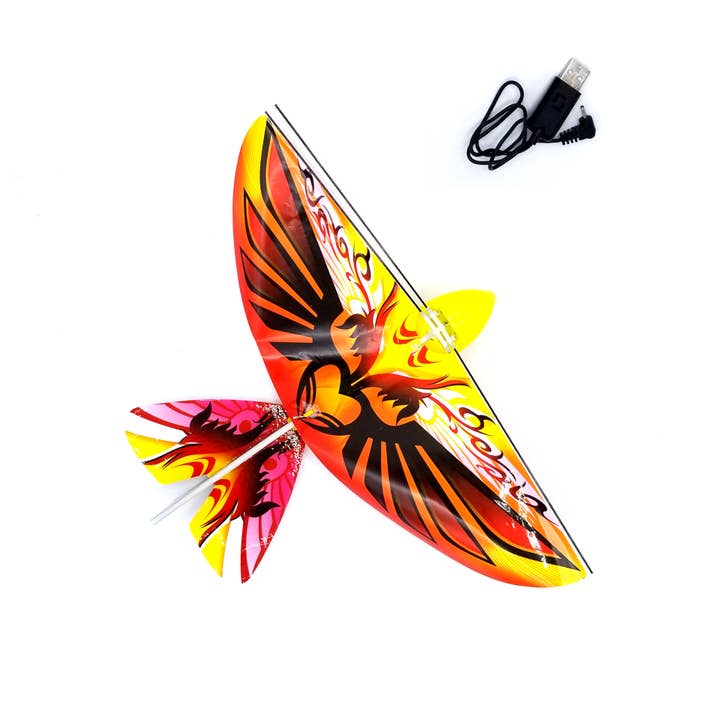 MukikiM Toys & Games - Wholesale Toy Plane - Kids - Self Flying eBird- Orange. Electric Flapping Wing Bird Drone