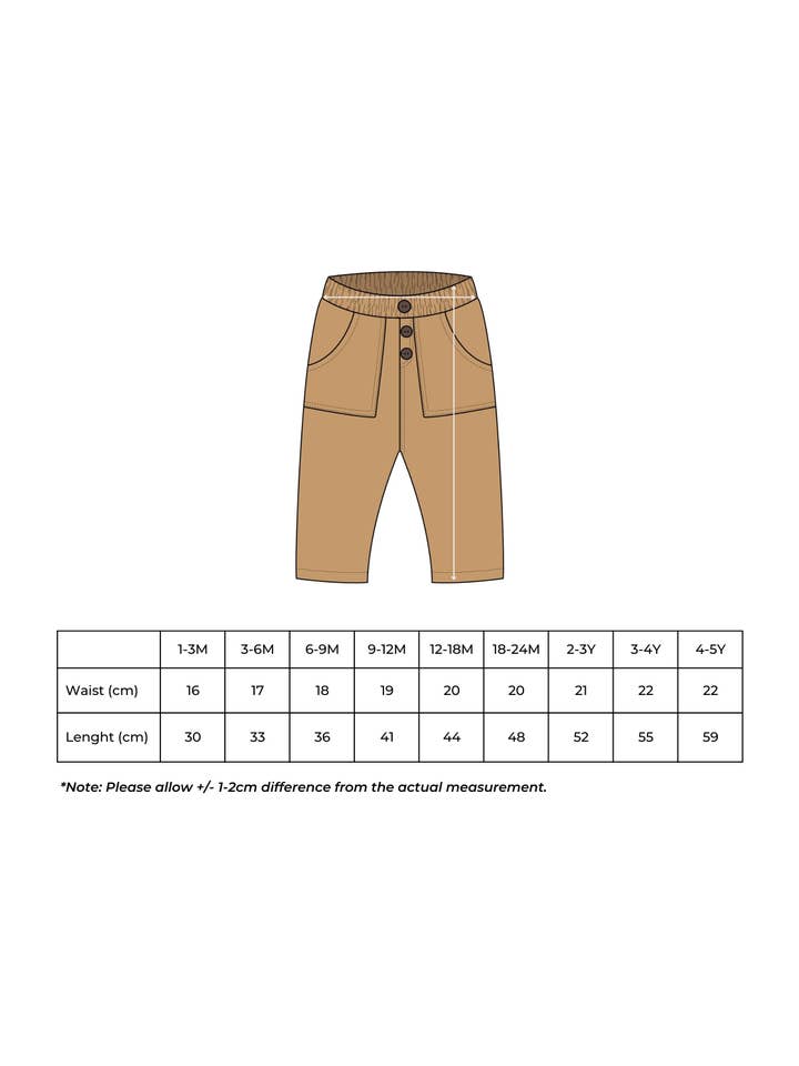 Eli & Nev - Wholesale Pants - Kids - Baby / Kids Brown Corduroy Pants 100% Cotton OEKO-TEX