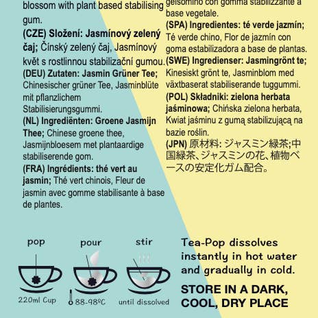 Northern Tea Company - Wholesale Health/Detox Tea - Jasmine Gourmet TEA on-a-stick! (20x sticks per tray)4